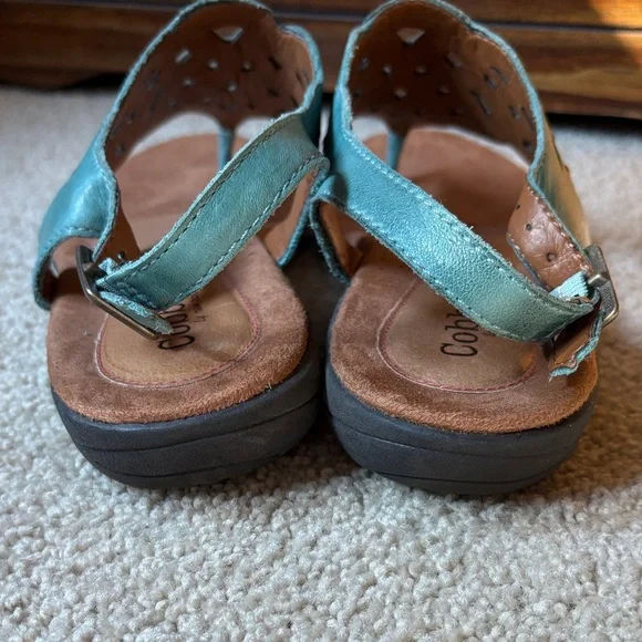 Cobb Hill by New Balance Teal and Brown Sandals - Picture 4 of 5